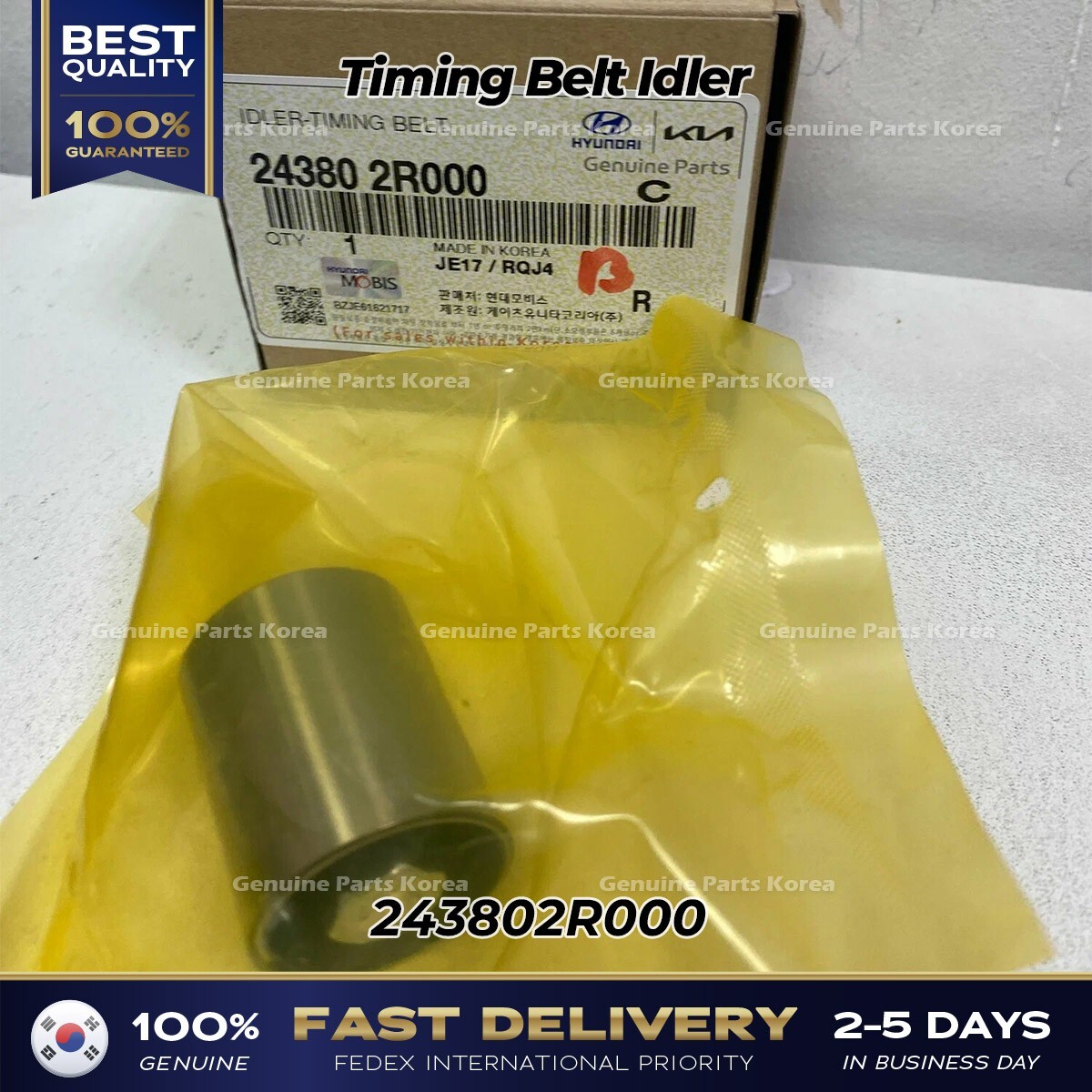 ⭐Genuine⭐ Timing Belt Idler 243802R000 for Hyundai Genesis G80