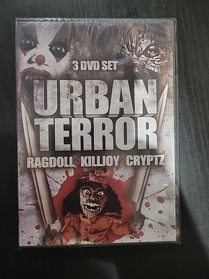 URBAN TERROR 3 D 3 DVD SET RAGDOLL, KILLJOY, CRYPTZ 2013 FULL MOON FEATURES NEW!