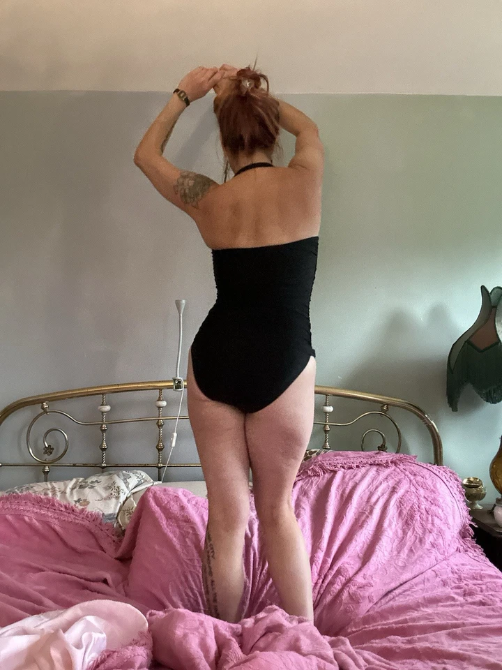 Vintage Fredericks Of Hollywood Pinup Rockabilly Sexy Black Swimsuit Size Small - Image 4 of 4