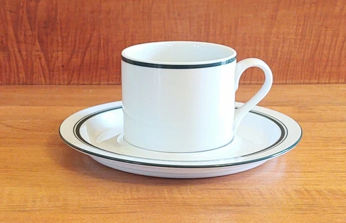 Dansk Bistro Christianshavn Green Coffee/Tea Mug/Cup & Saucer