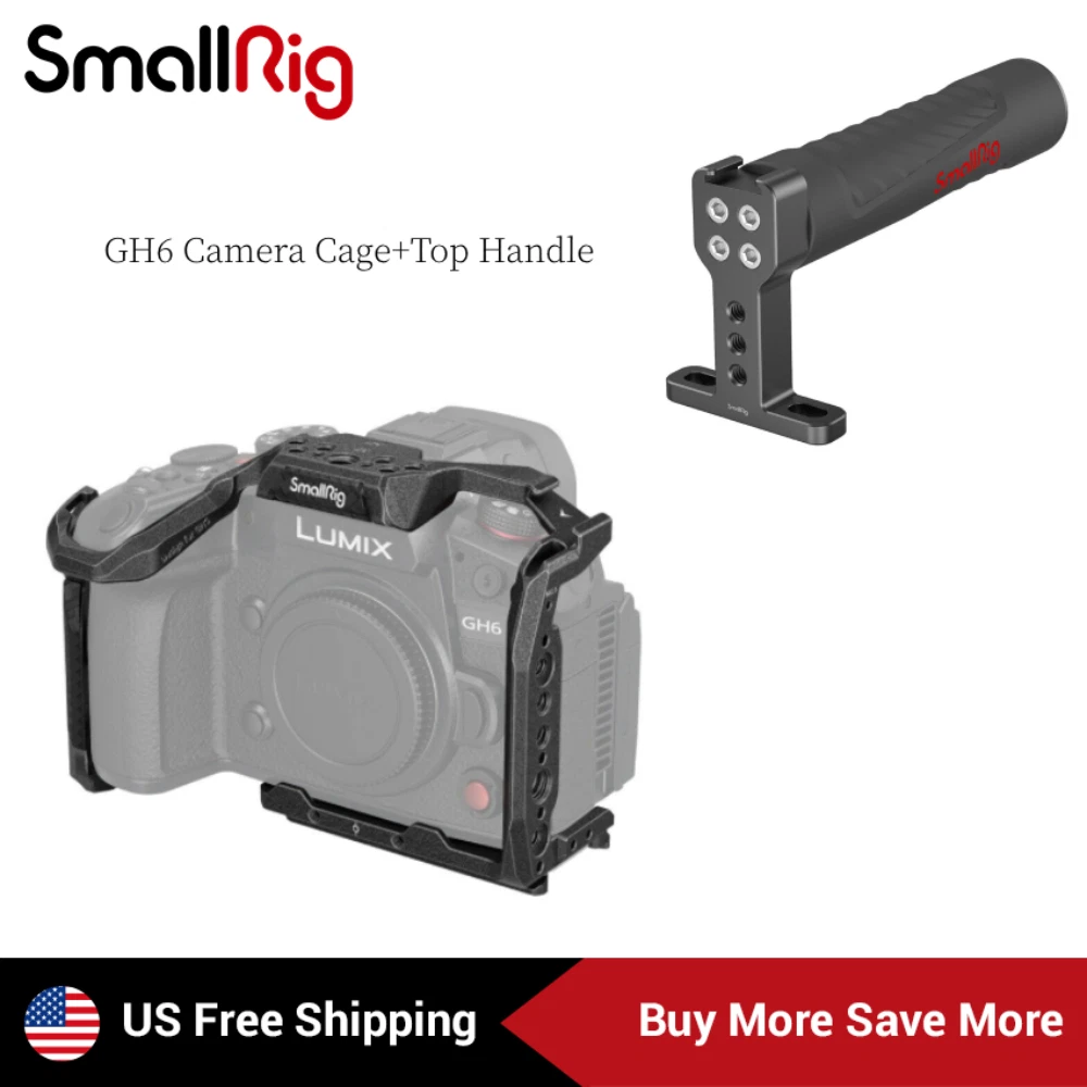 SmallRig Camera Cage+Shoe Top Handle for Panasonic LUMIX GH6