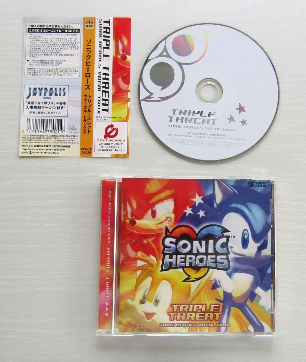 Sonic The Hedgehog CDs Sonic Heroes Triple Threat vocal trax CD | eBay