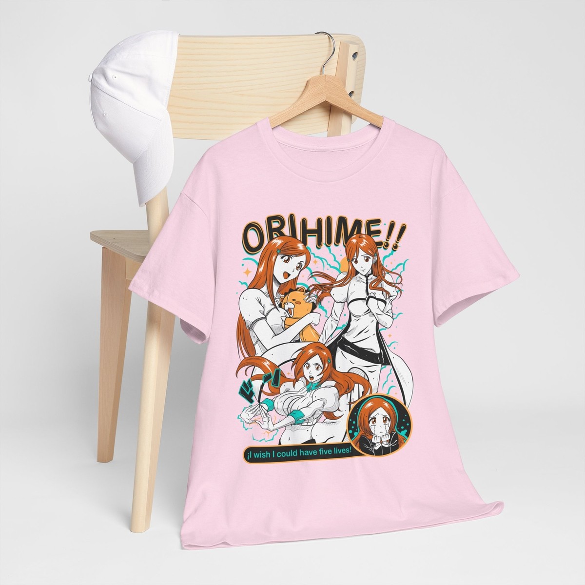 Orihime Inoue T-Shirt Zaraki Kenpachi Bleach Anime Ichigo Aizen