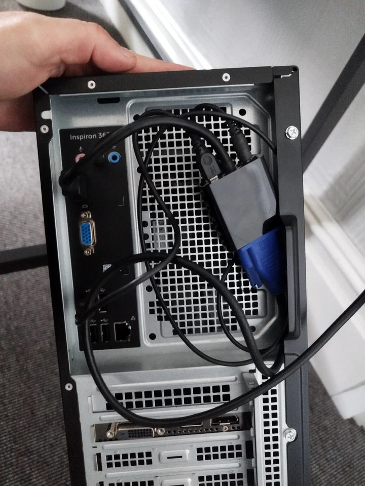 Dell Inspiron 3670 Desktop PC, Intel Core i5-8400 8GB RAM 1TB HDD - Black&silver - Image 2 of 2