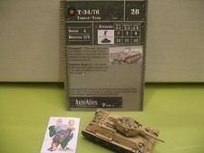 Axis Allies Miniatures BASE SET T-34/76 with card 6/48