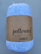 Kaycie Gray - Premium 3 Piece Pattern Duvet Cover Set King Cal King