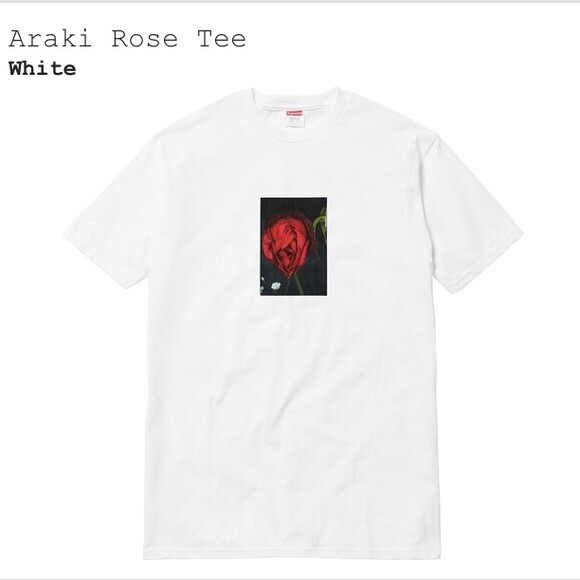 Supreme x Araki Rose Tee SUPREME ARAKI ROSE FW16 TEE (M) (M