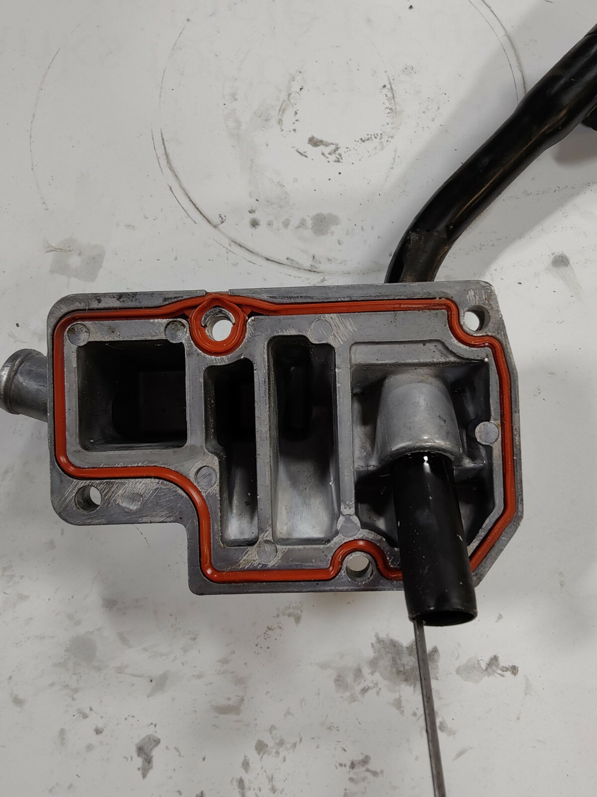 2014 Polaris RZR 1000 XP Dipstick Housing Cover Cast Dipstick Tube