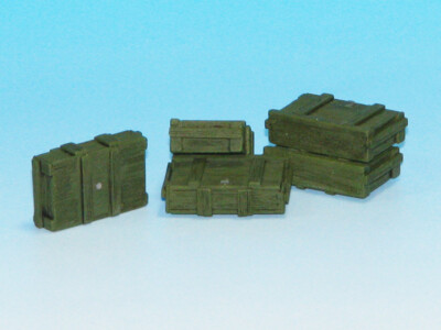7,5cm KwK37 & StuK 37 L/24 Munitionskisten aus Holz #E015 1/35 Eureka