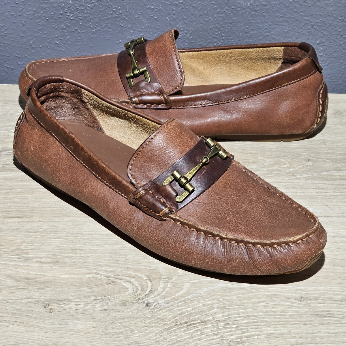 COLE HAAN Somerset Link Bit Loafers Mens Size 7.5 Slip On  display picture 2