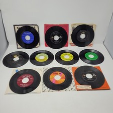 Lot of 10 Vintage 45 rpm record Roy Clark Merle Travis Rusty Draper Billy Vaughn