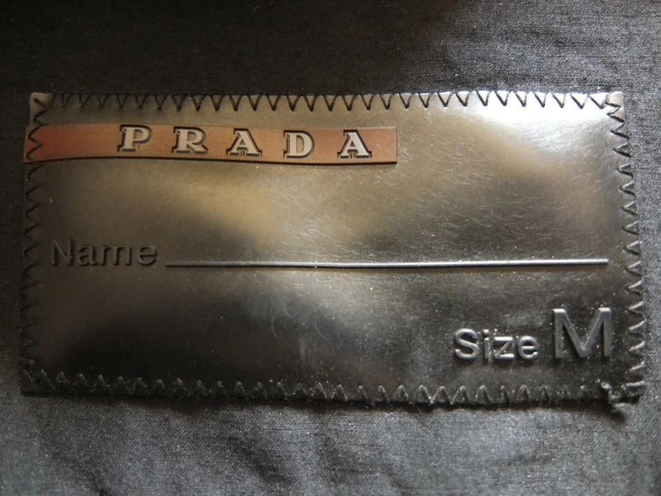 PRADA Veste Parker Coupe Vent Imper Court Ultra Légère Nylon Blue Foncé 42IT S-M - Photo 1/1