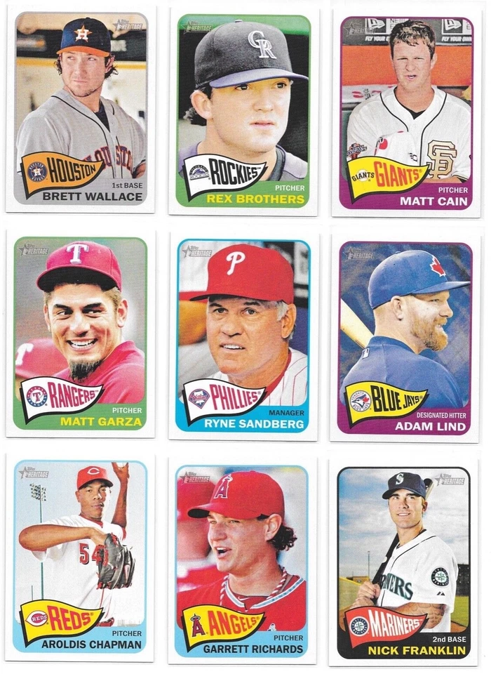 2014 Topps Heritage Baseball Trading Cards / You Choose #s 6-422 / mb25 - Image 2 of 4