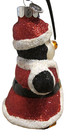 Radko Celebrations Santa Suit Penguin Boot Hat 3pc Set Glass Christmas Ornament — photo 3