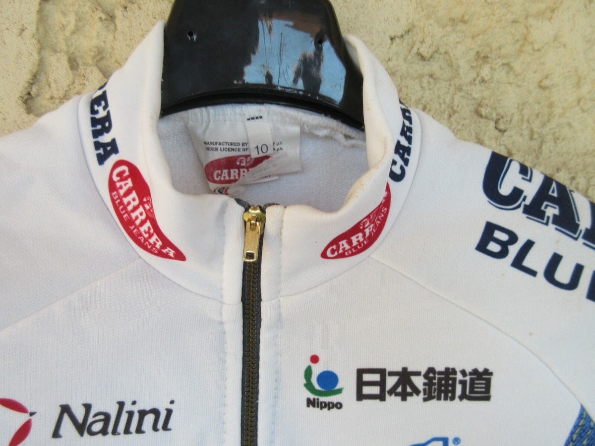 Maillot cycliste CARRERA JEANS vintage années 90 Marco