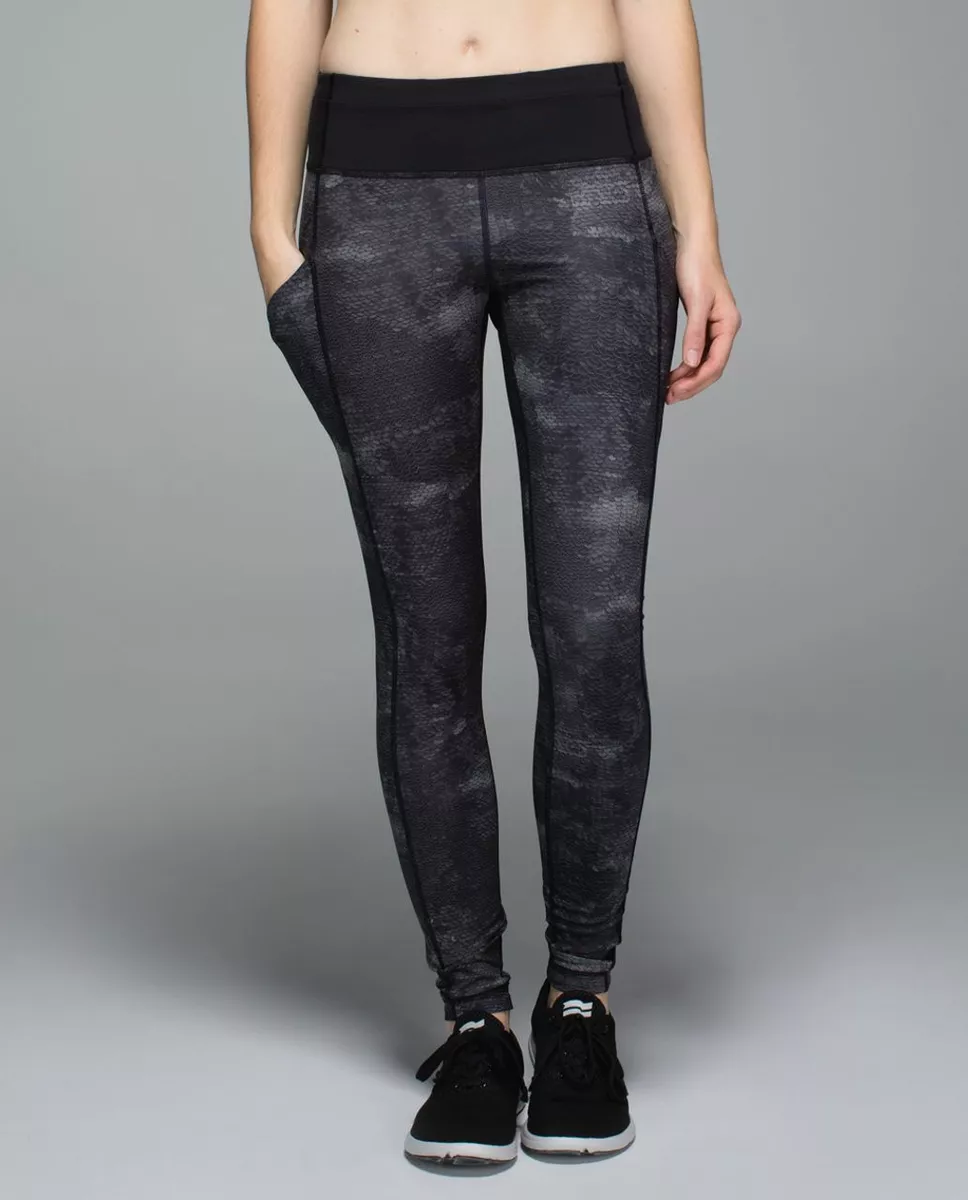 Lululemon 2 Speed Tight II Full-On Luxtreme Snake Print Slate