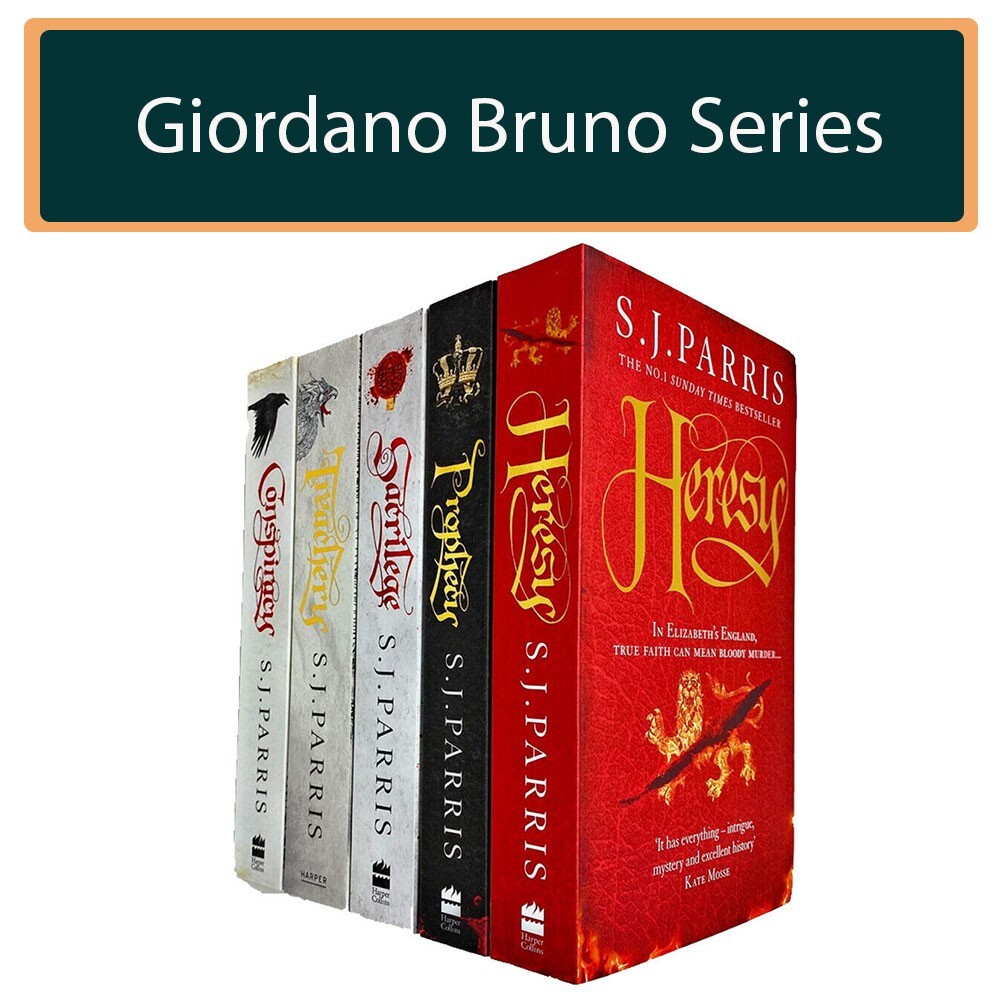 Giordano Bruno Series 5 Books Collection Set by S J Parris Conspiracy