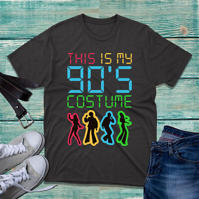 This Is My 90er Kostüm T-Shirt Geburtstag Vintage Retro Style Partykostüm Top
