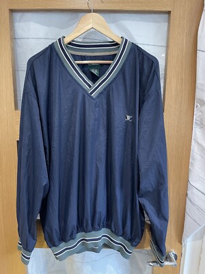 Catalina Large Navy Blue Ice Hockey Sports Shell Pullover Tracksuit  Windbreaker UK