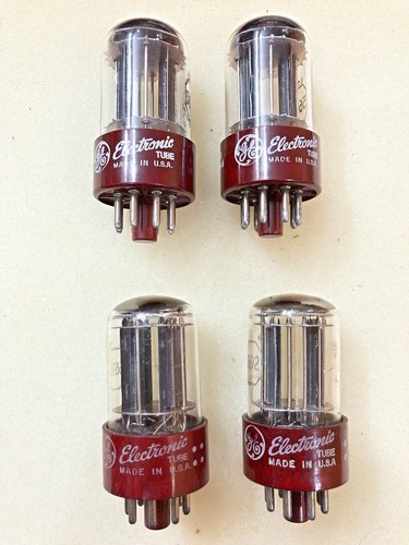 GE 5692 6SN7 Made By RCA red base black plate, triple mica test NOS - Picture 8 of 8