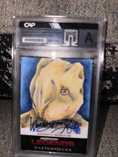 2025 Horror Legends Sketch Card 1/1 Auto Warrington Gillette Art By Calimlim
