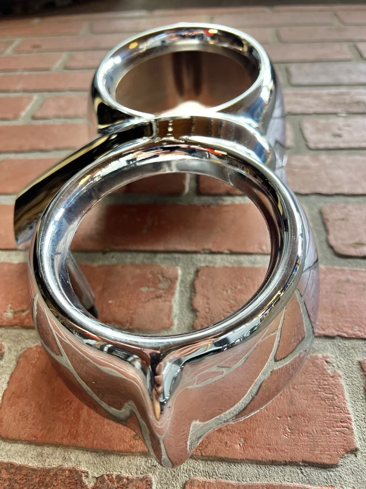 Chevrolet Bel Air/Biscayne/Impala 1958 luz de estacionamiento bisel izquierdo conductor izquierdo derecho Foto 3 de 4