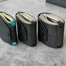Quick-Access Cash Holder PU Leather Wallet / Money Wrapper Organizer Clip