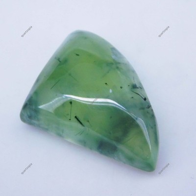 28,95 ct hochwertiger natürlicher Prehnit glatter Cabochon zertifizierter los...