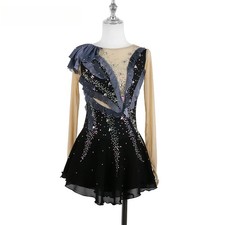 Customized Figure Ice Skating Dress Women Girls Skirt Performance Competition