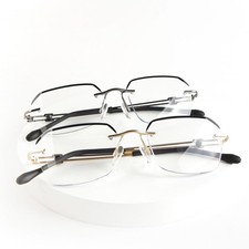 New Fashion Metal Reading Glasses Blue Light Blocking HD for Men Women