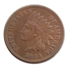 1864-L Indian Head Cent, As Pictured
