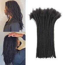 Loc Extensions Human Hair 12 Inch 0.6cm 30 Strands Dreadlock Permanent 100