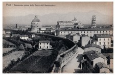 Pisa Panorama Leaning Tower Vintage Italy Postcard G. Barsanti Figli