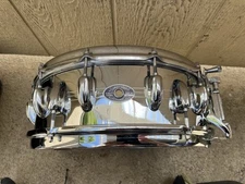 Vntg Slingerland 2-1 Chrome Over Brass 5x14” TDR Snare Drum, Rare!