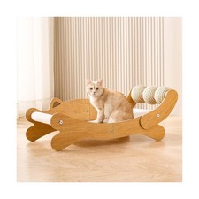 Cat Scratch Pad with Replacement Scratching Felt, Large Cat Scratcher Bed Ham...