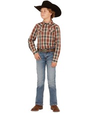 Wrangler Boys' 20X ' Wright 42 Vintage Bootcut Stretch Denim Jeans -