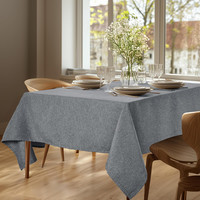Abwaschbar Tischdecke Outdoor Gartentische Tischtuch Dunkelgrau