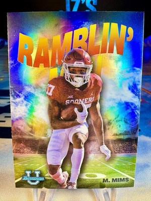 2022 Marvin Mims Bowman U Chrome Ramblin' Man #RM-15 Oklahoma Sooners