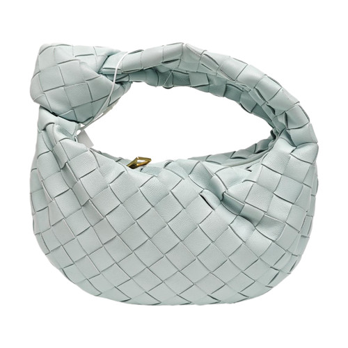 【Authentic】 BOTTEGA VENETA Jodie Blue Leather Handbags (DDP)
