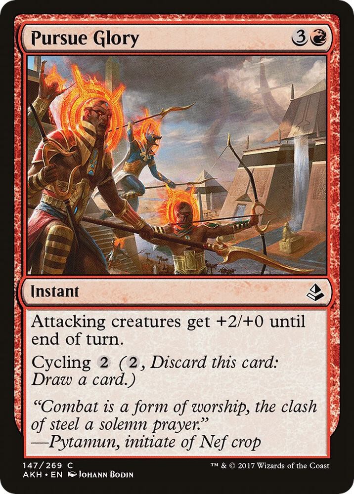 Pursue Glory 147 Common Amonkhet Magic: The Gathering Lightly Played
