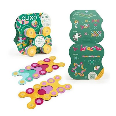 Clixo Dschungel Flexible Magnetbausteine, 9 Teile, für Kinder ab 4 Jahren