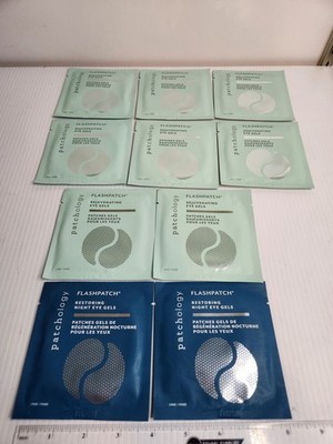 10 Pairs Patchology Flashpatch Rejuvenating Eye Gels + Restoring Night Eye Gels