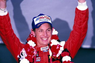 Formula Ford Festival winner Jenson Button Haywood Racing celebrat