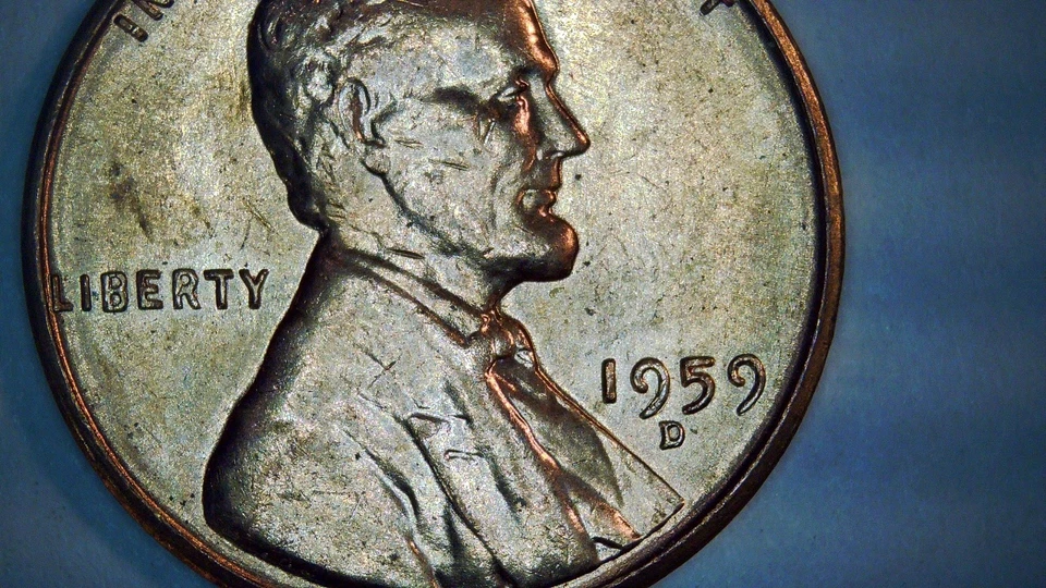 1959d Red Lincoln Penny with DDO, DDR, RPM Errors, FS-101, Variety Vista DDO-001 - Image 3 of 4