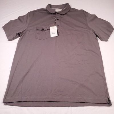 New Linksoul Innosoft Mens Polo L Gray Golf Golfer LS101 Beach Tempus Fugit