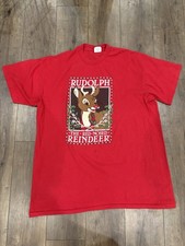 Vintage Christmas Rudolph The Red-Nosed Reindeer T-shirt One-Size Single Stitch