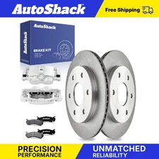 Front Brake Rotors Ceramic Pads Calipers for Chevy Express 1500 GMC Yukon
