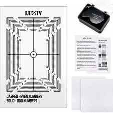 Luxiv Card Grading Centering Tool Kit, Card Center Tool with 30X Magnifying Impl