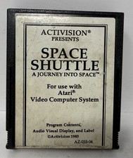 Space Shuttle A Journey Into Space Cartridge Atari 2600 c. 1983 White Label