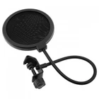 Mic Pop Filter Screen for Microphones Vocal Recording Live - Gooseneck Clamps